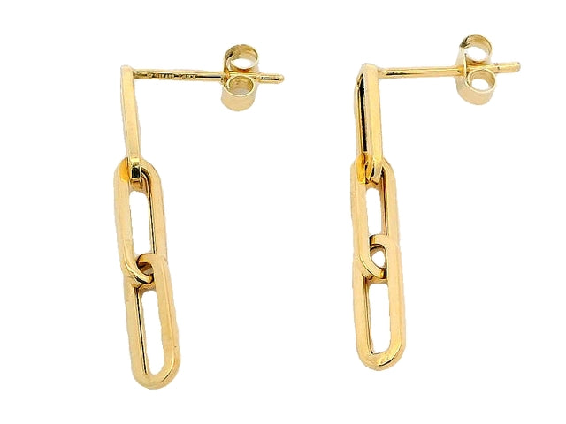 14KT Designer Link Earrings