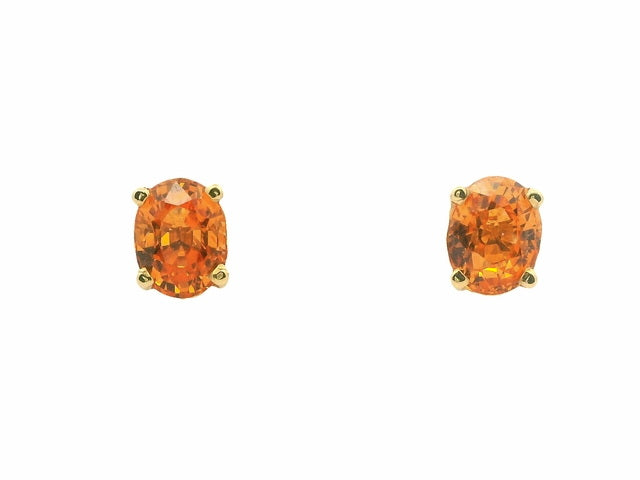 Spessartite Pendant And Earring Set