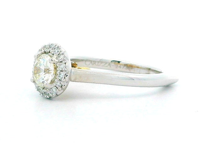 0.60 ct Halo Engagement Ring
