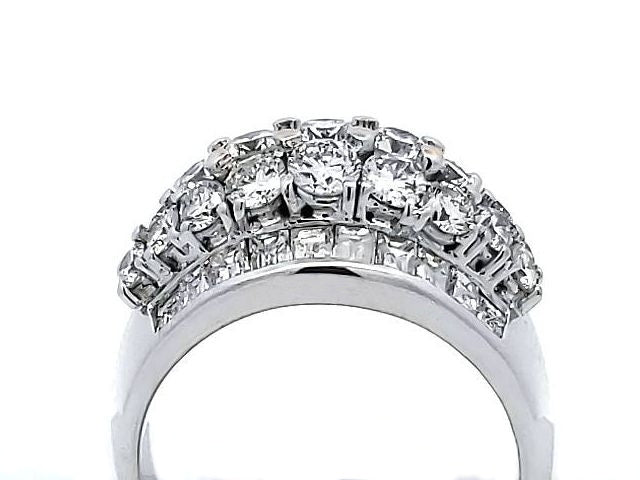 18kt Domed Diamond Ring
