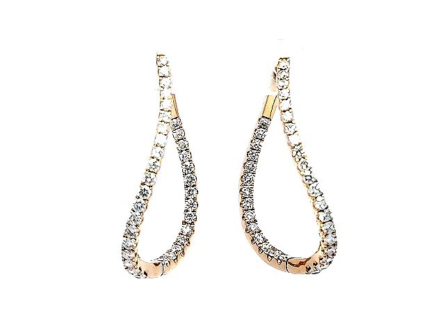 Diamond Hoop Earrings