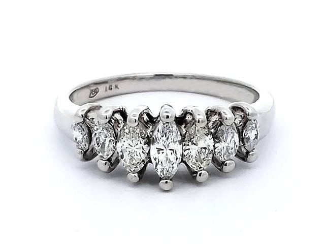 0.54 Ctw Marquise Diamond Band