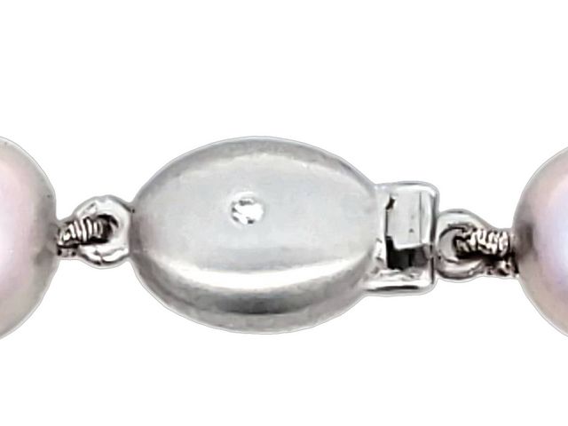 Freshwater Pearl Strand With Diamond Clasp