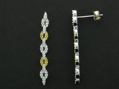 .57ctw Y/w Diamond Drop Earring