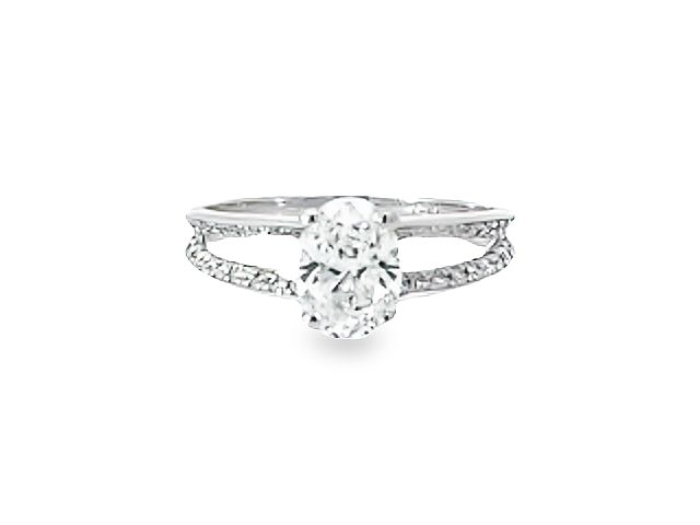 1.02 ct Lab Grown Oval Diamond Ring