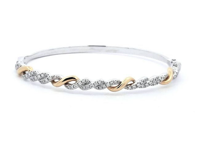 18KT Diamond Bangle