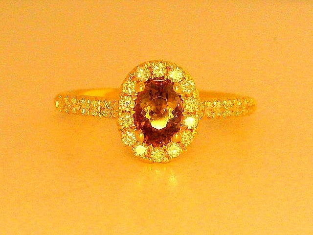 Alexandrite and Diamond Ring