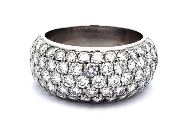 2.23 ctw Domed Diamond Band