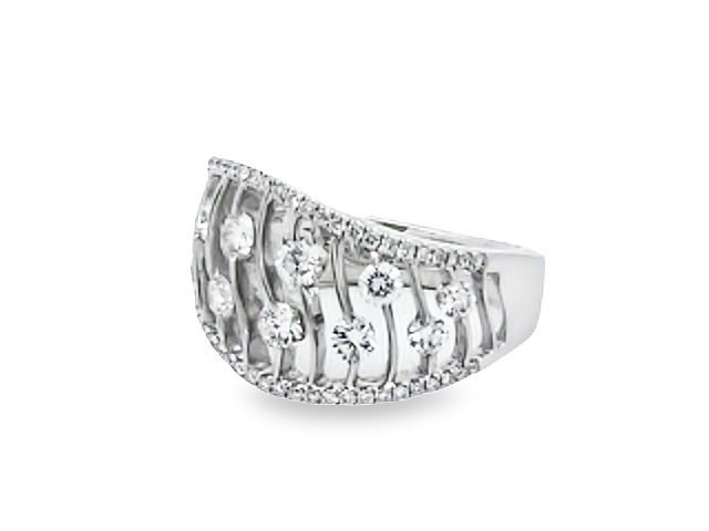 14KT Modern Diamond Band