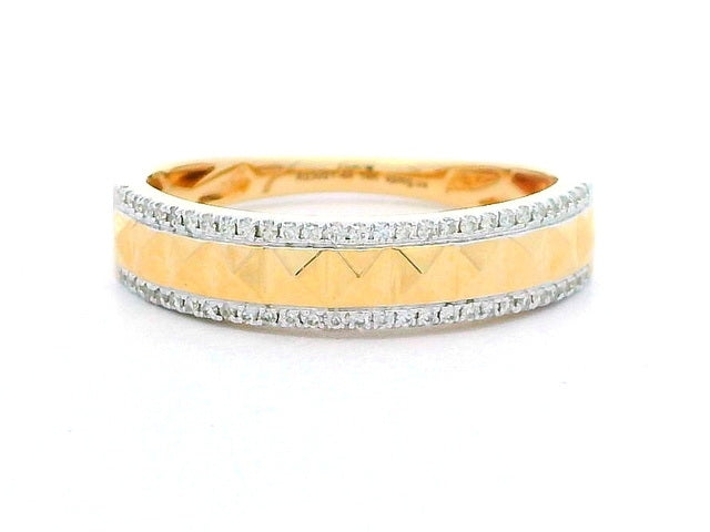 14KT Studded Ring with Diamonds