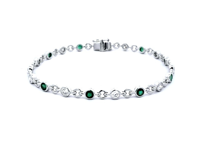 Emerald & Diamond Bracelet
