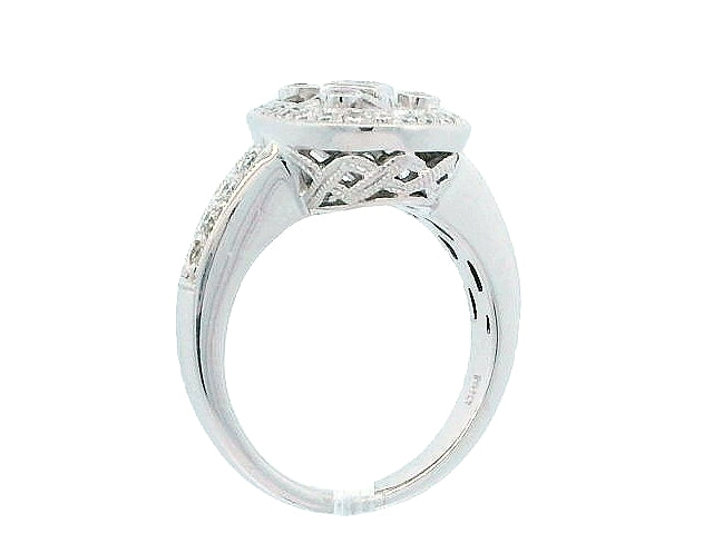 Diamond & Pink Sapphire Ring