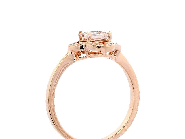 Morganite & Diamond Ring