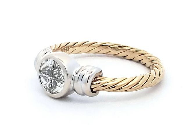 18KT Invisible Set Ring