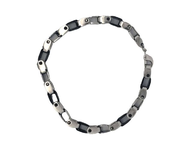 White & Black Steel Bracelet