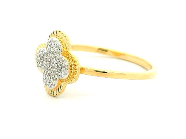 14KT Quatrefoil Ring