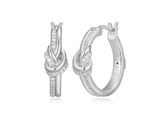 ELLE Unity Knot Hoop Earrings