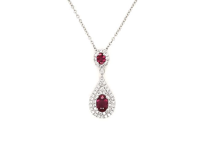Lady's Fancy Link Oval Rubies