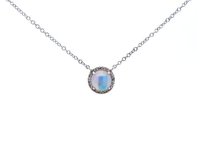 Opal & Diamond Necklace