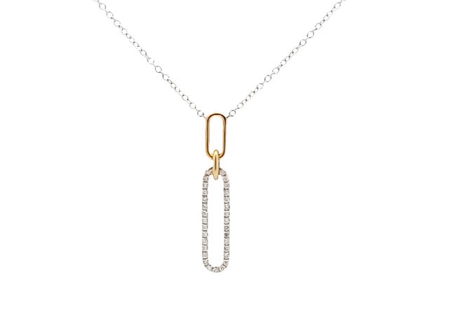 18KT Diamond Link Pendant