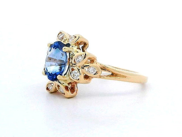 Sapphire & Diamond Ring