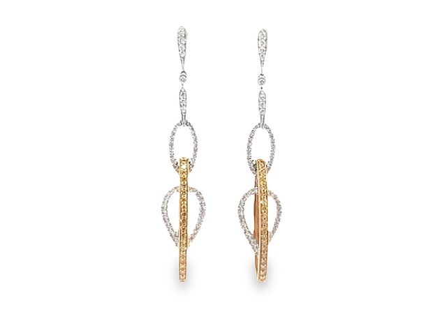 Fancy Dangle Dia. Earring 1.19ctw