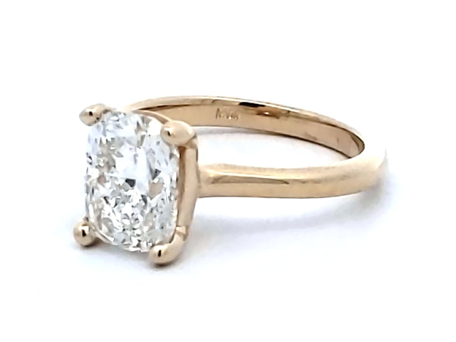 2.23 ct Lab Cushion Engagement Ring