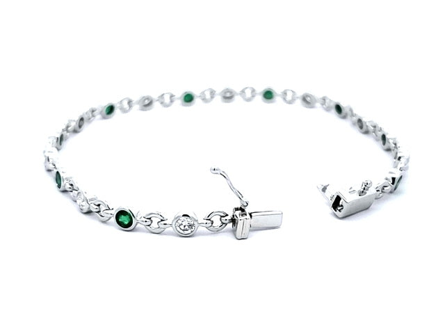 Emerald & Diamond Bracelet