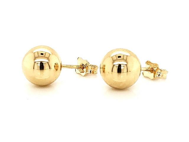 18KT Ball Stud Earrings