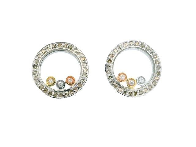 Floating Diamond Earrings