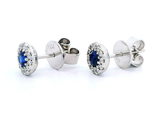 Sapphire & Diamond Studs