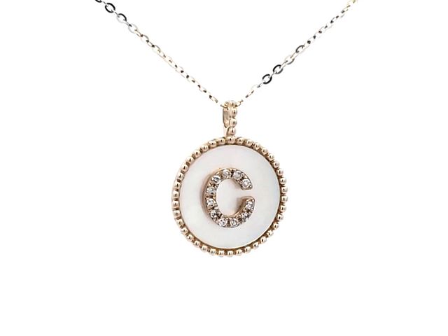 14KT Initial Necklace