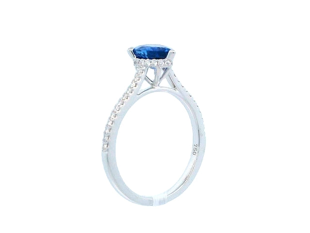 Pear Sapphire & Diamond Ring