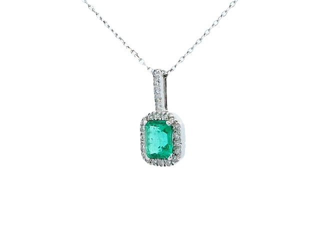 Emerald & Diamond Necklace