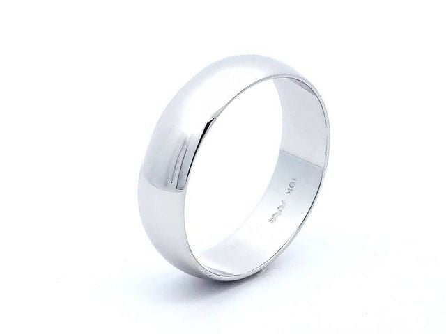 10KT White gold Band