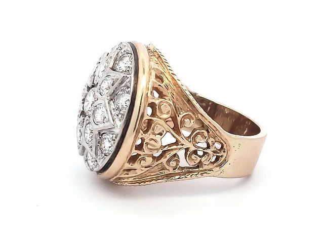 14KT Gents Diamond Ring