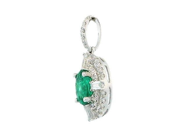 Oval Emerald Pendant