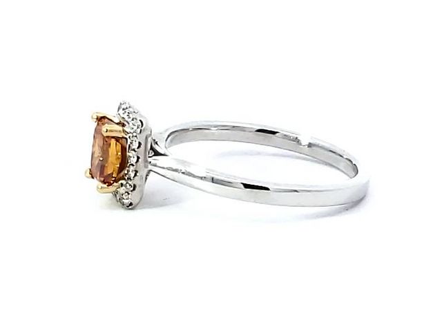Fancy Orange Diamond Ring