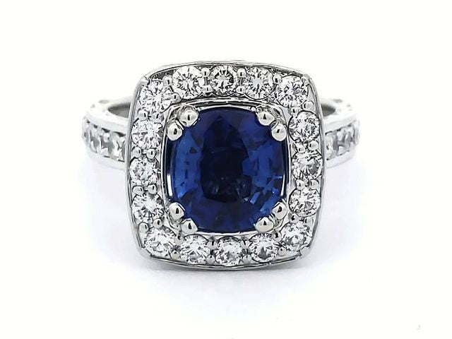 14KT Sapphire & Diamond ring