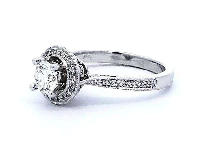 0.56 Ct Diamond Engagement Ring