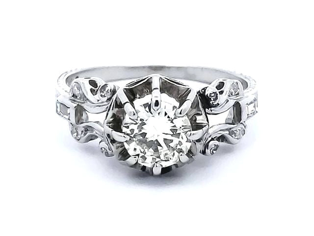 Platinum and Diamond Ring