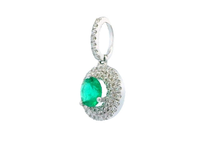 Emerald and Diamond Pendant