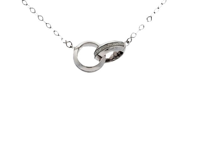 14kw Interlocking Ring Necklace