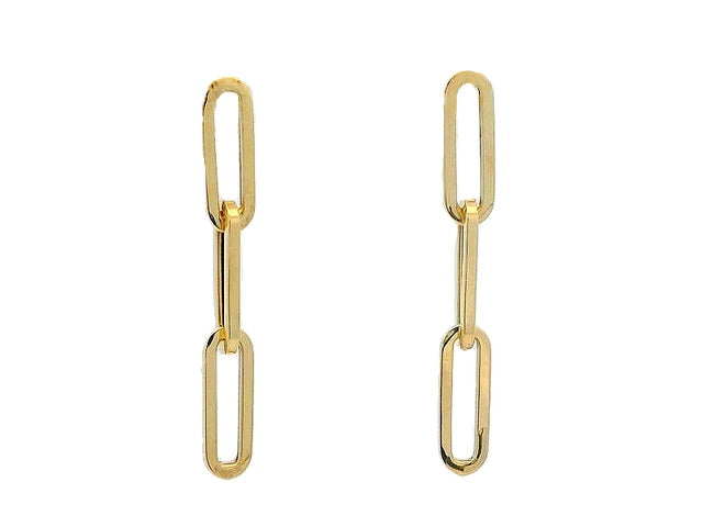 14KT Designer Link Earrings