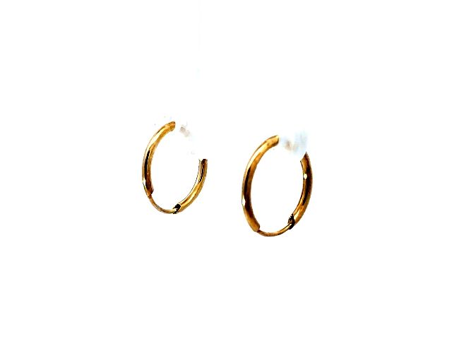 15 mm Sleeper Hoop Earring