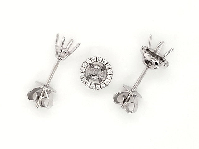 18KT Diamond Jacket Mounts