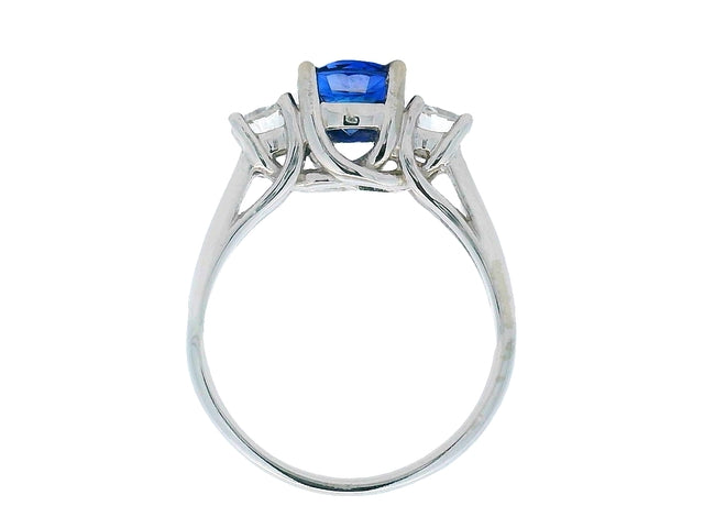 14KT Sapphire & Diamond Band