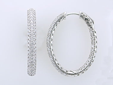 Silver Locking Hoops