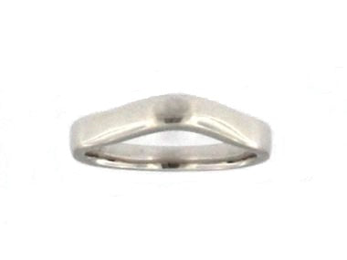 14KW Curved Wedding Band