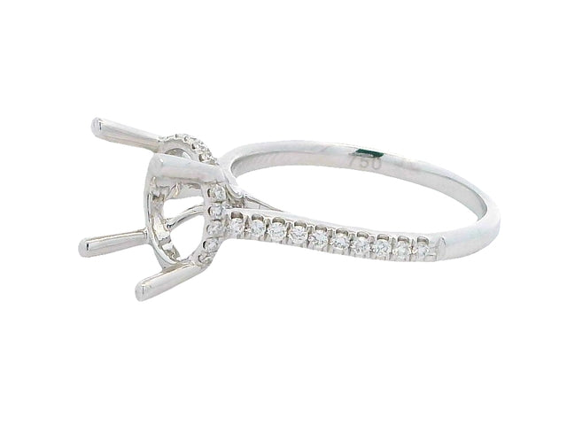 Engagement Mount with Hidden Halo